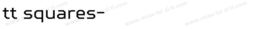 tt squares字体转换